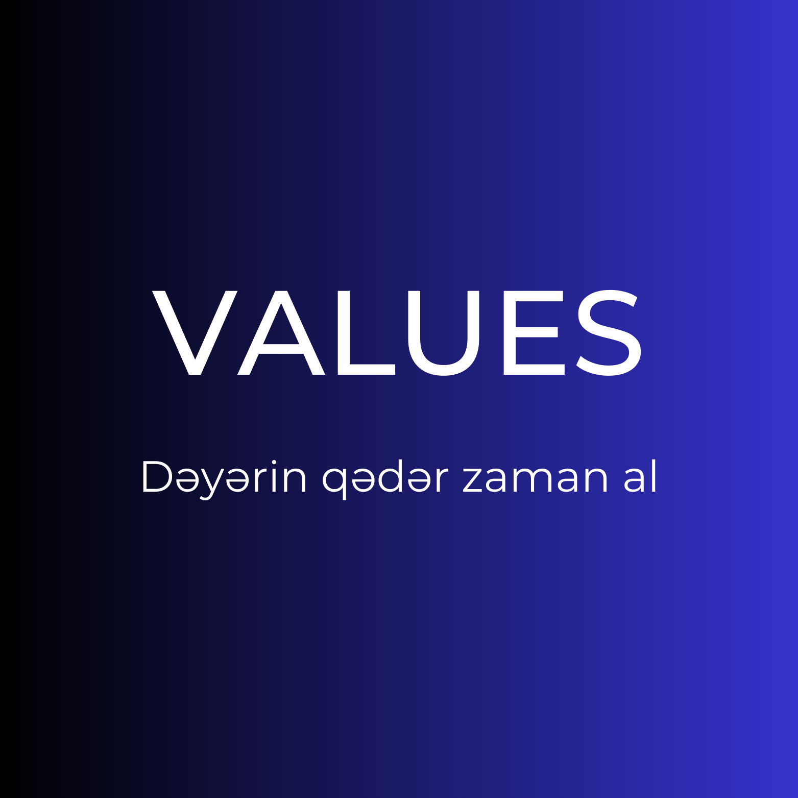 VALUES