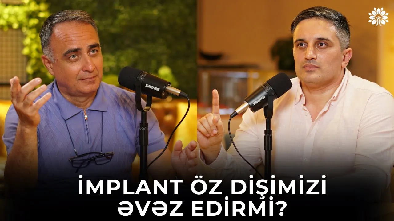 Diş, damaq xəstəliyi - İmplant və vinir | İlqar Əliyev | Sağlam Həyat #stomatolog #stomatologie