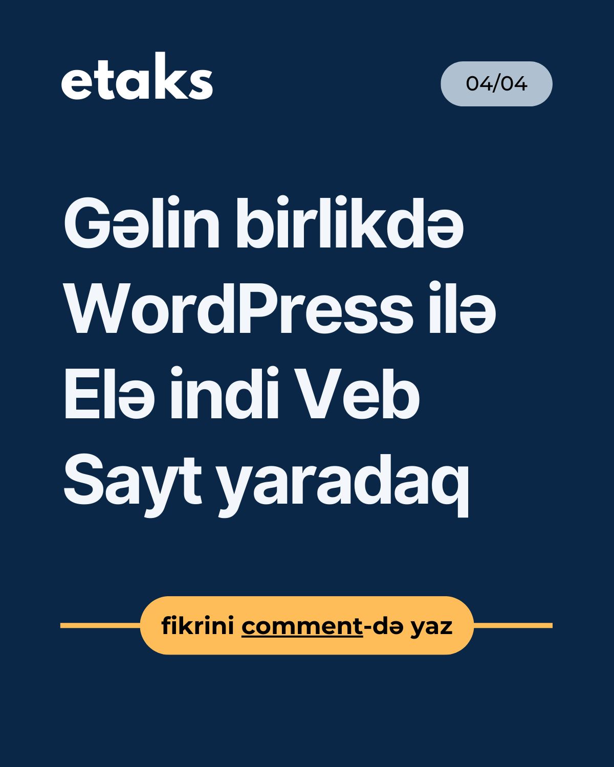 Niyə WordPress ilə Veb sayt Yaratmalıyam?