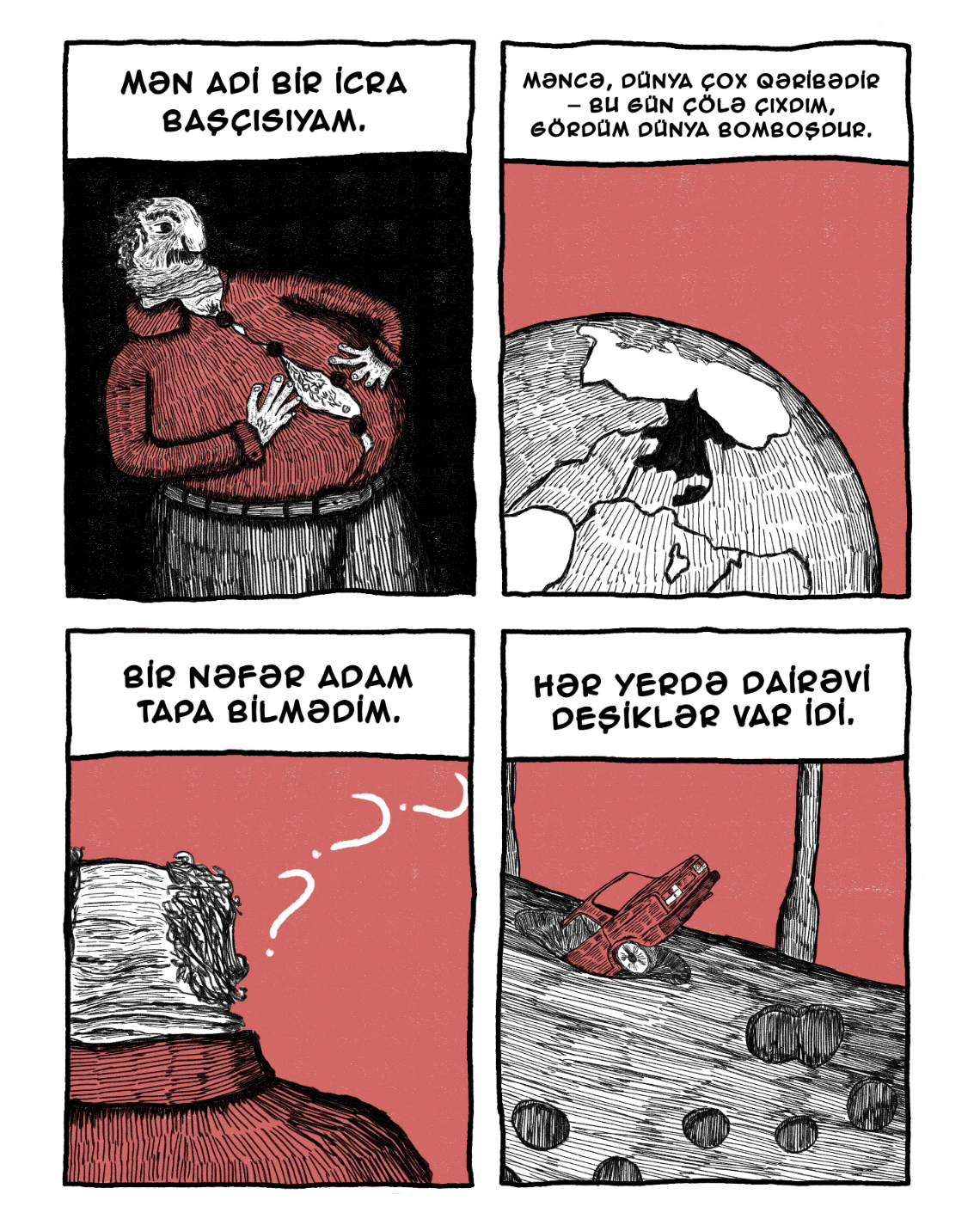 "Deşiklər", karikatur