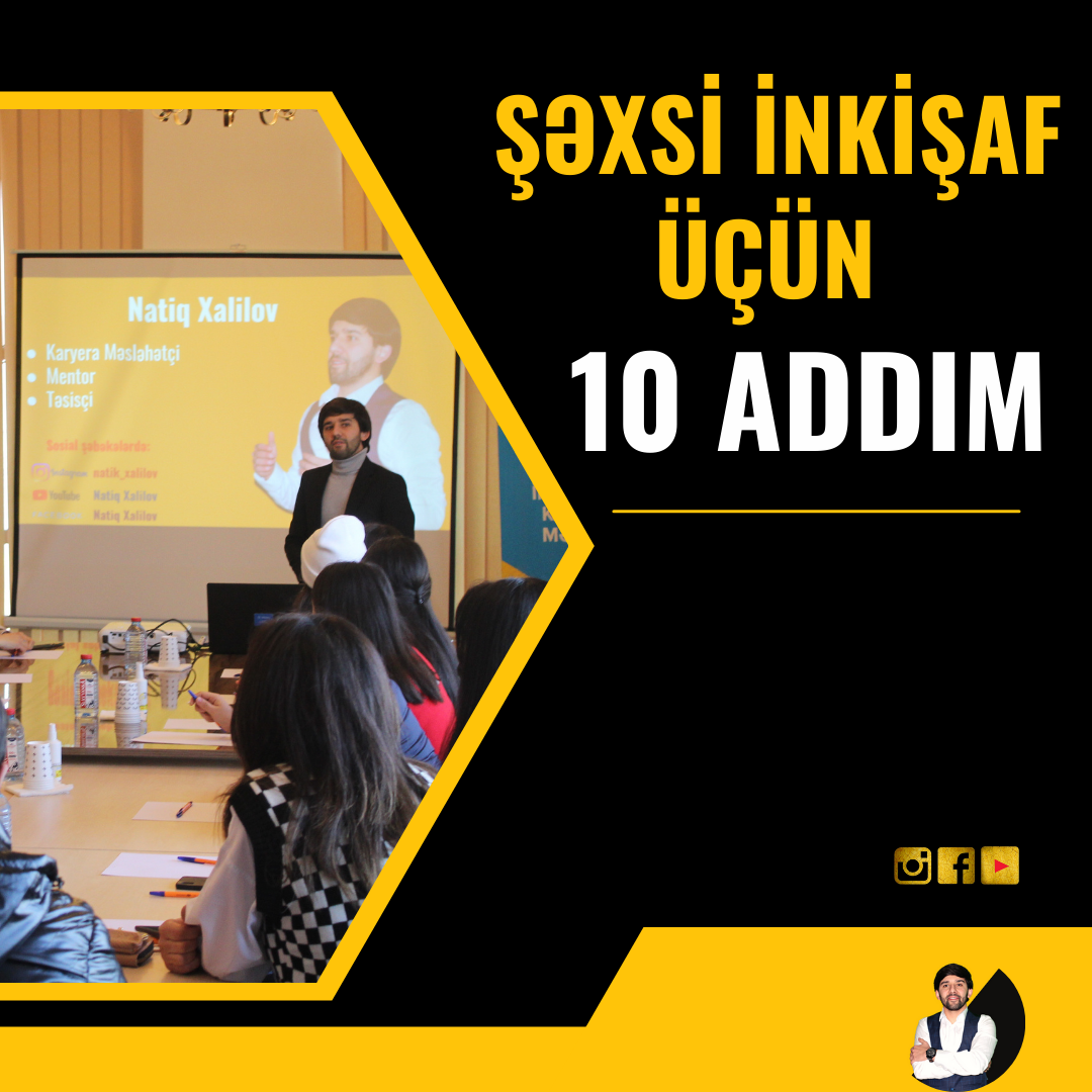 Şəxsi inkişaf üçün 10 şey