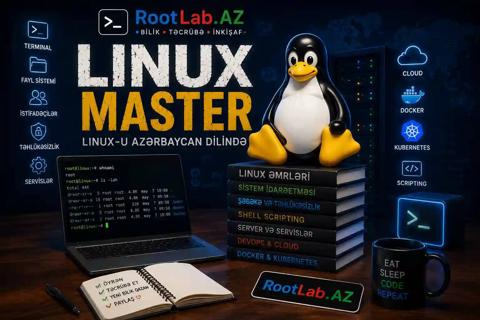 Linux Master – Azərbaycan dilində linux kitabı (PDF )